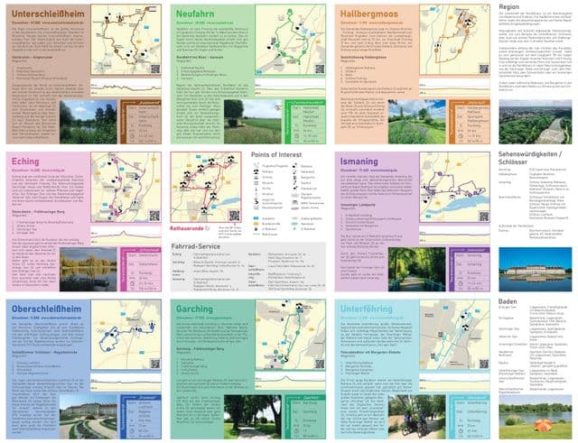 Mappa delle piste ciclabili di Monaco